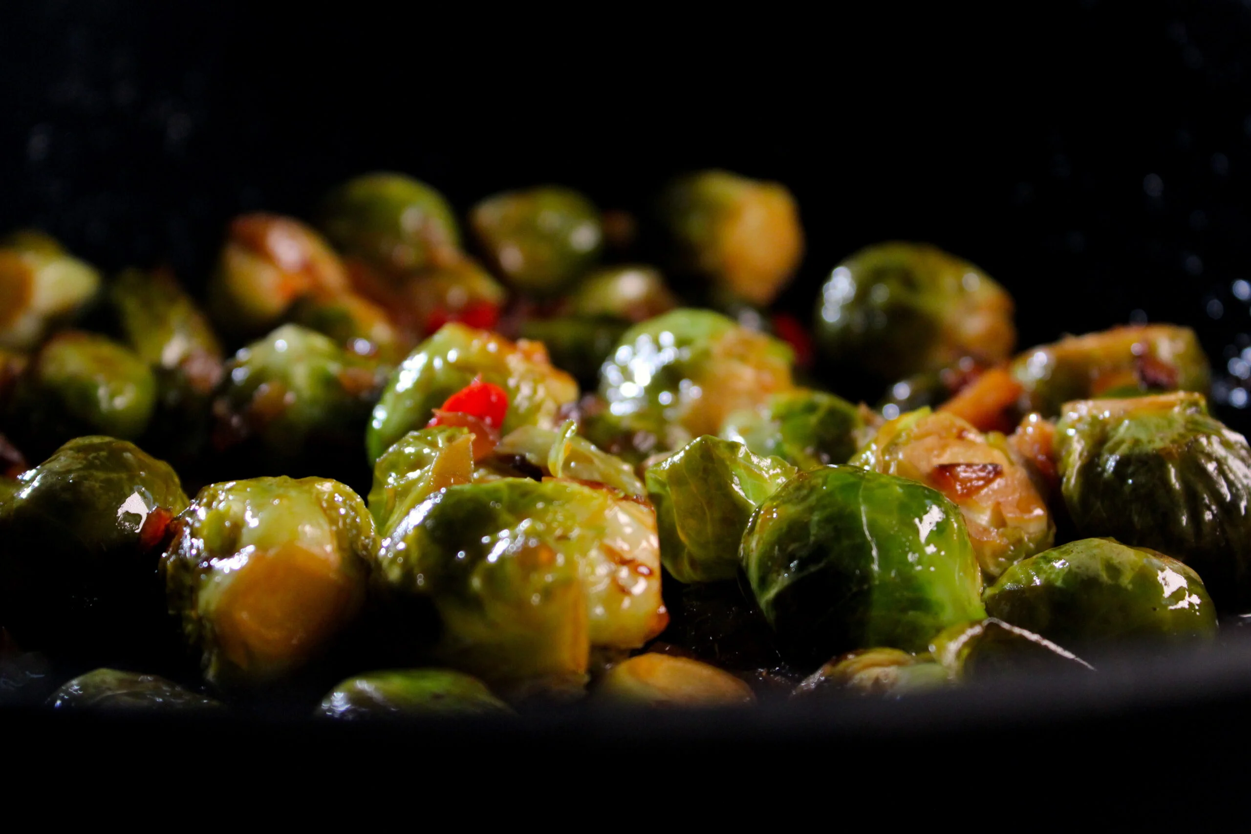 Stir fried Brussels sprout