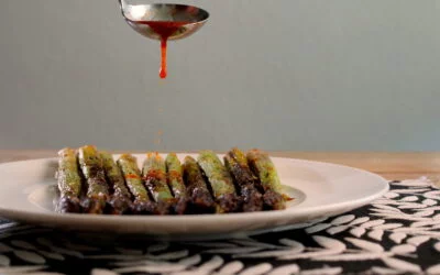 Groene asperges met Arabische twist