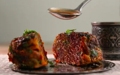 Spicy beetroot cakes