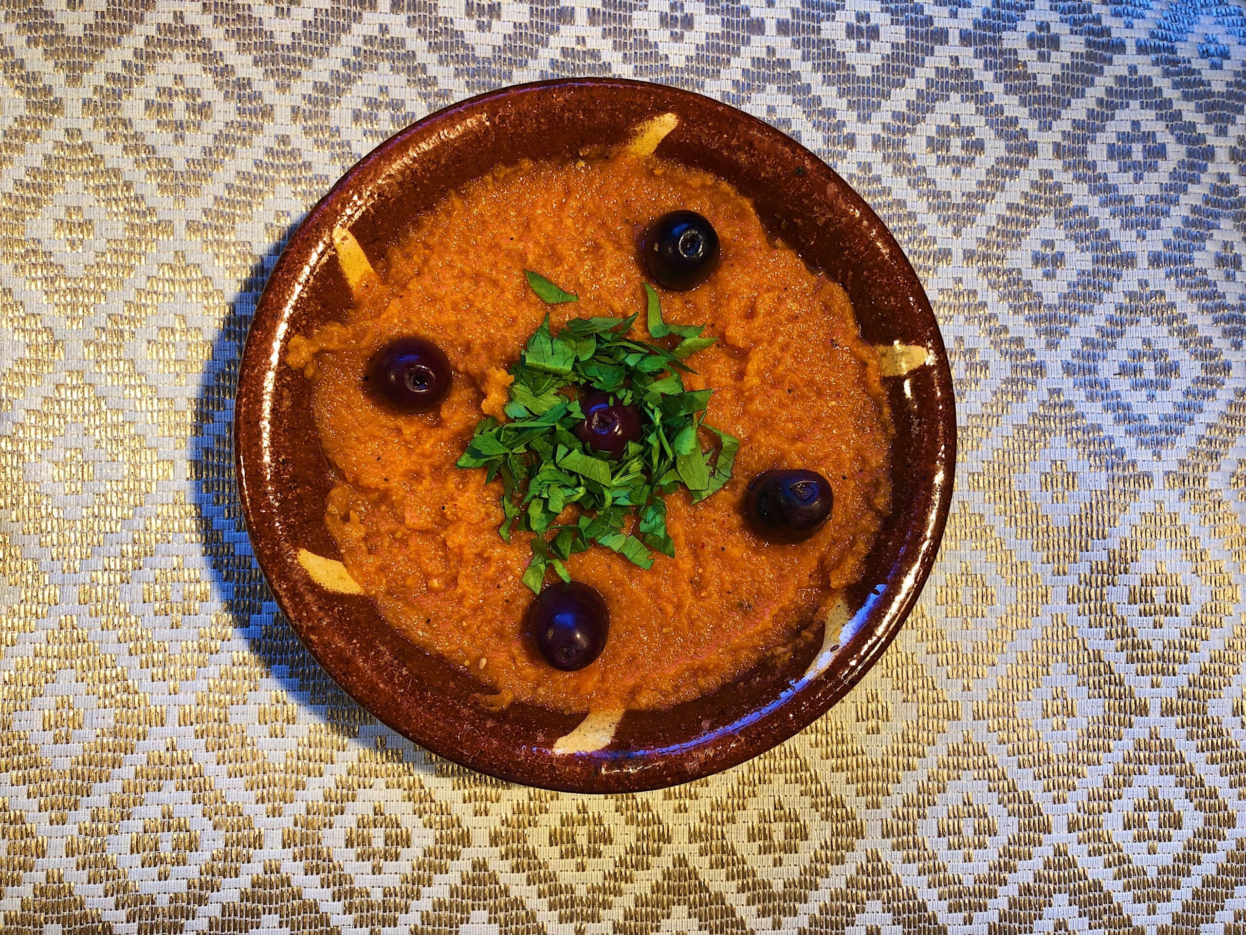 Spicy carrot dip