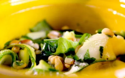 Fresh zucchini salad