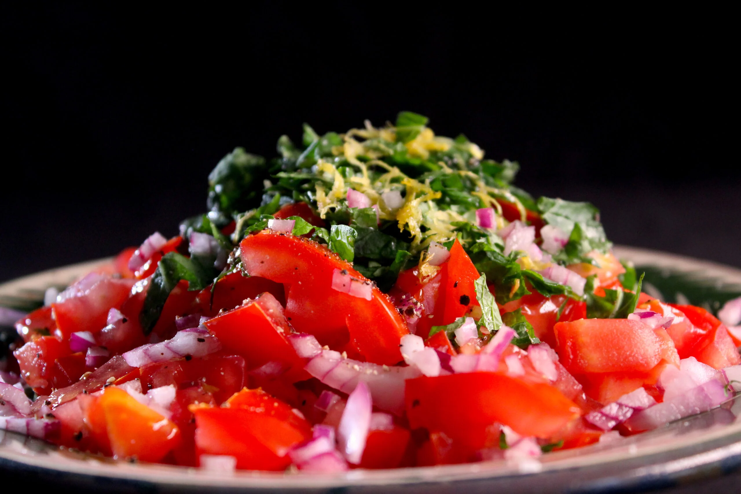 Tomato mint salad