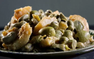 Broad beans & artichokes