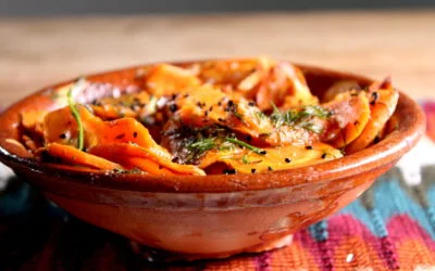 Carrot in the oven with cumin