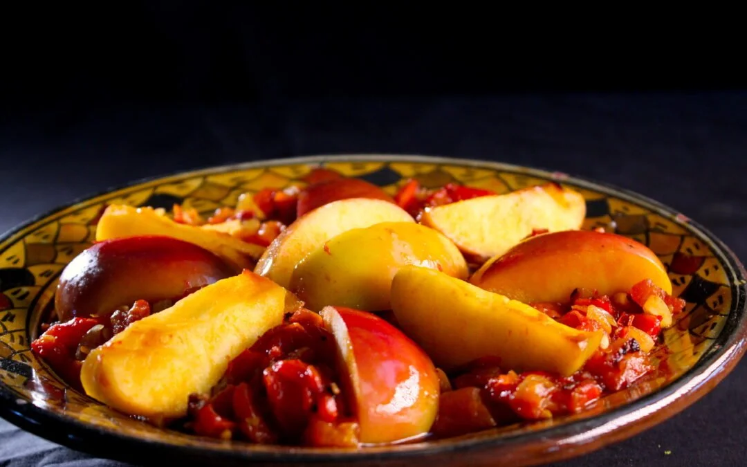 Geroosterde paprikasalade met appel