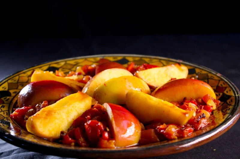 Geroosterde paprikasalade met appel