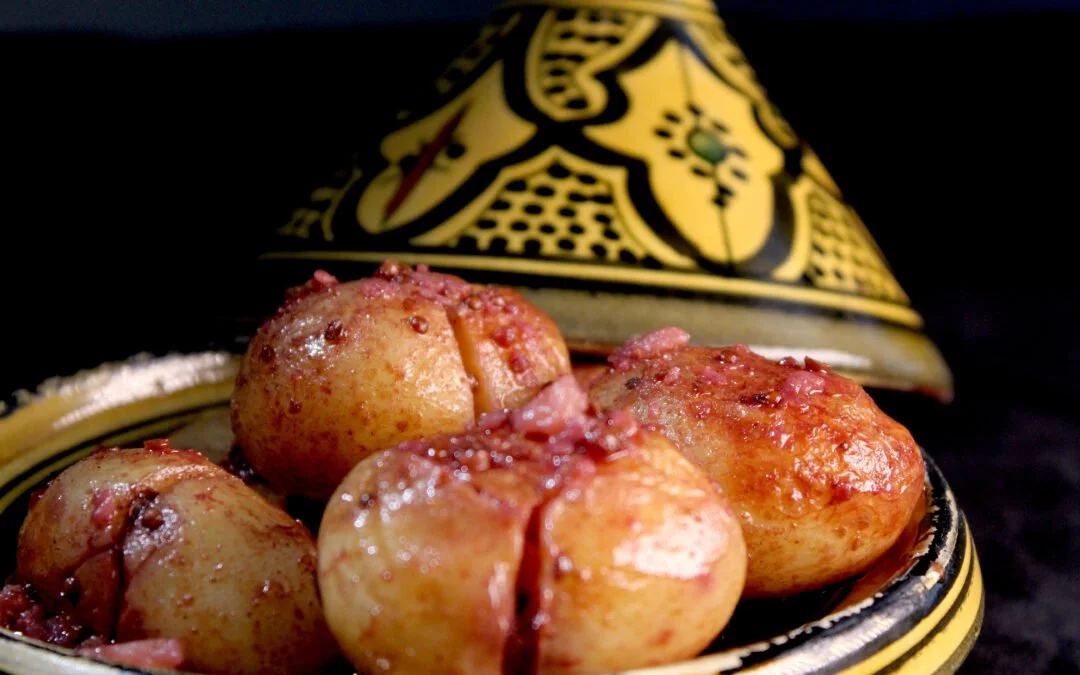 Batata in coriander seeds and red wine