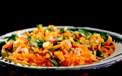 Wortelsalade met cardamom, gember en citroen
