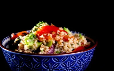 Vegetables, barley and za’atar in the mix