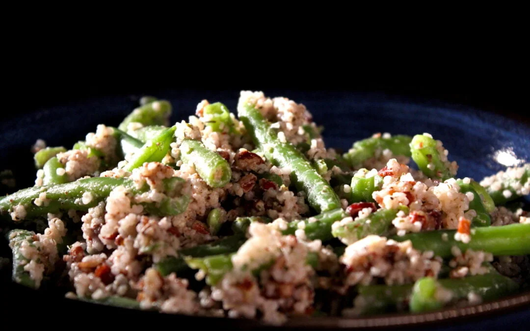 Very seriously taken green beans