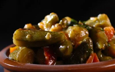 Okras in tomato sauce