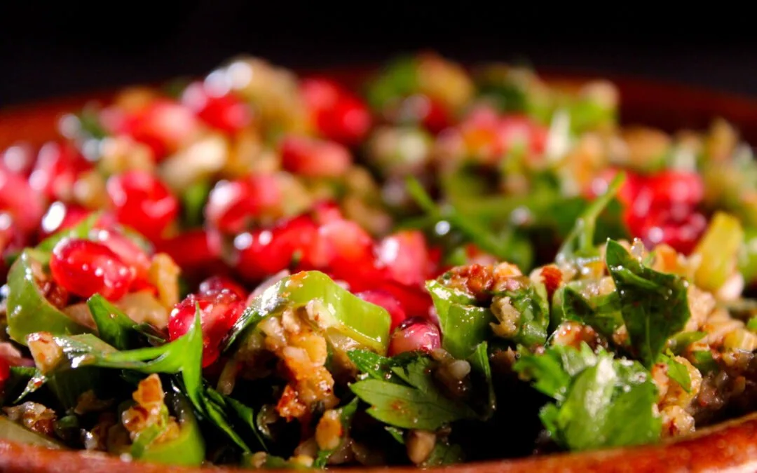 Salad of olives and nuts