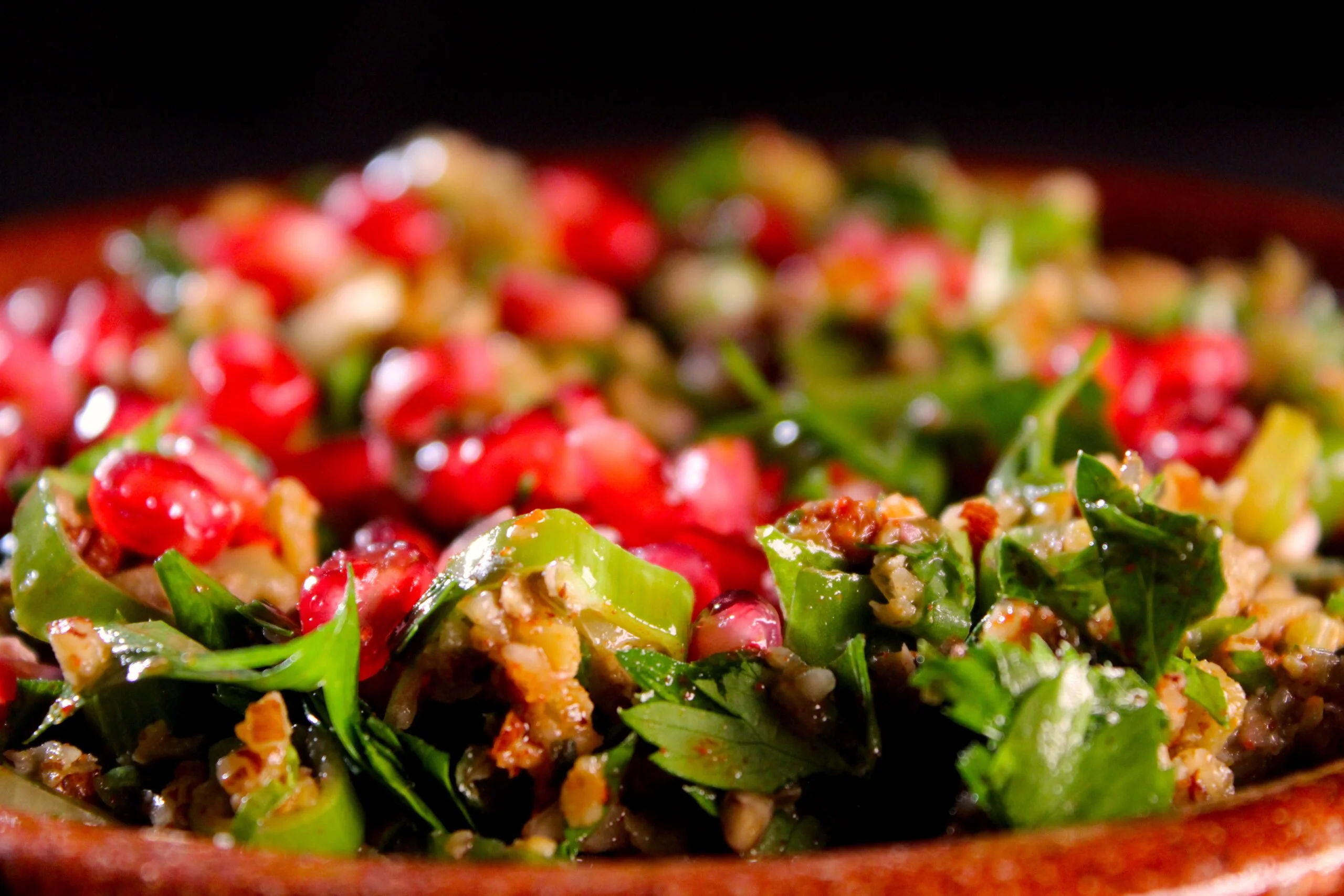 Salad of olives and nuts