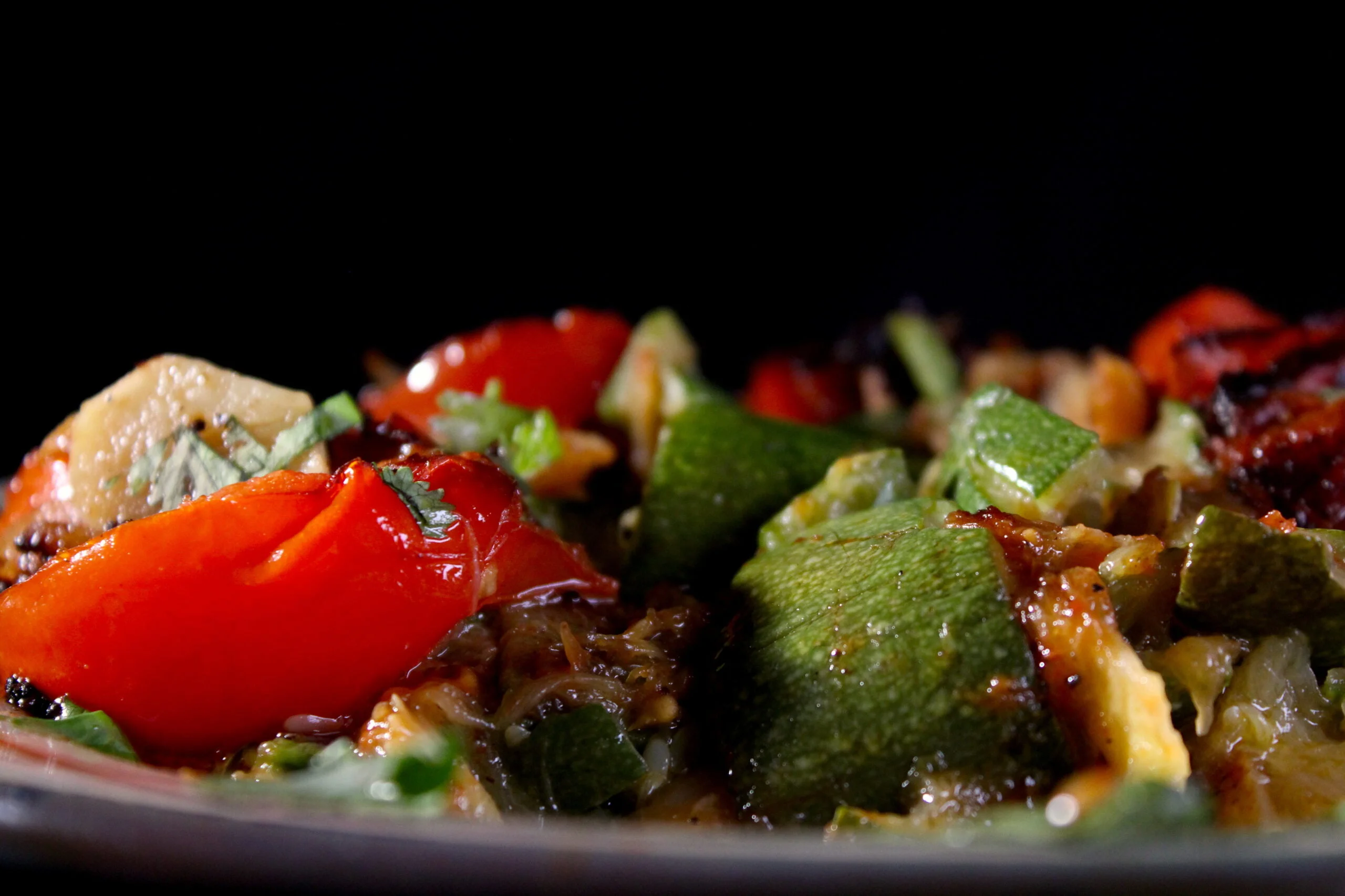 Courgette puree met tomaten