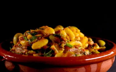 Moroccan spicy heartwarming white beans