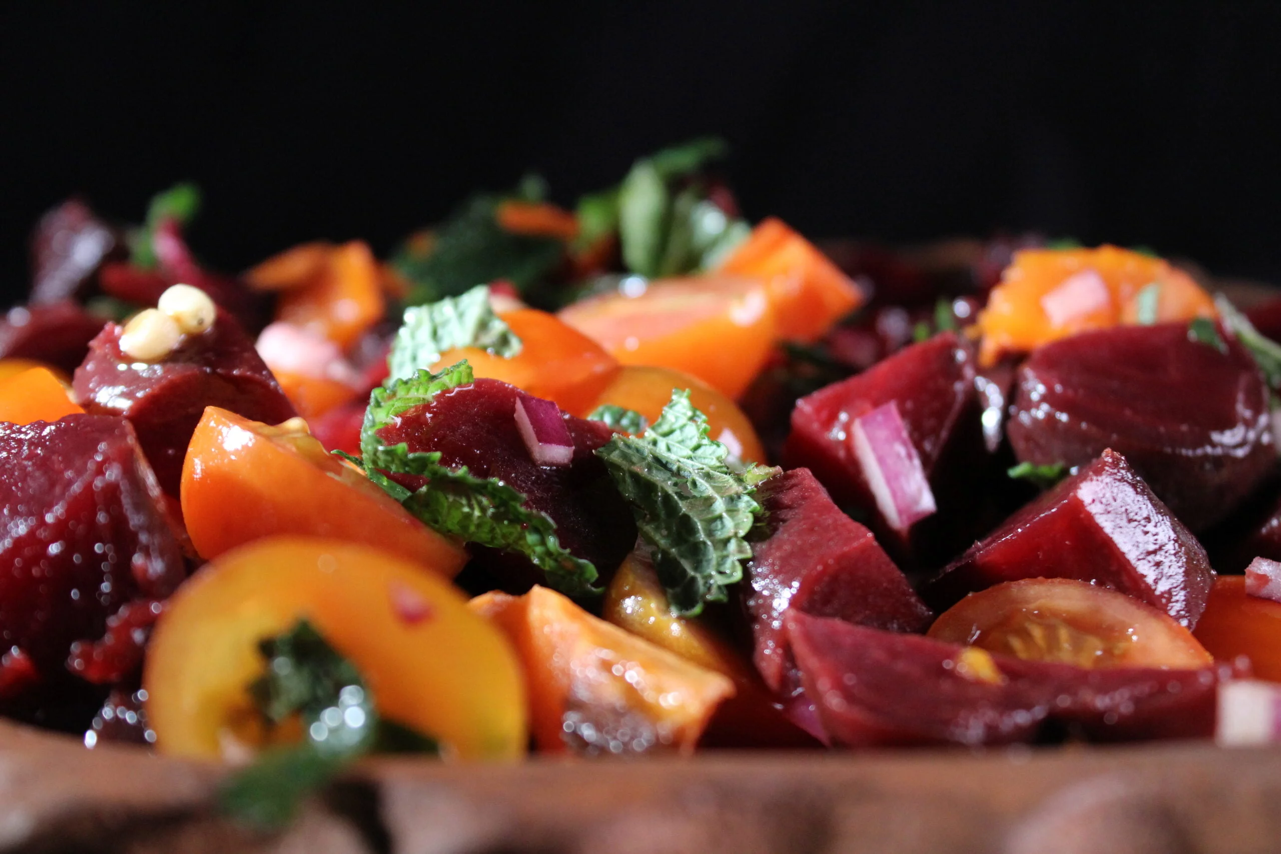Palestinian beetroot salad