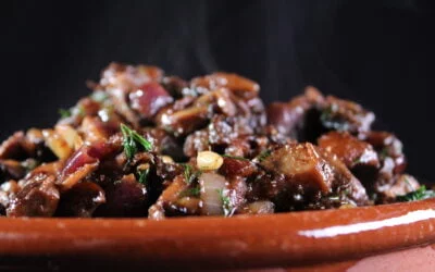 Musakhan of mushrooms