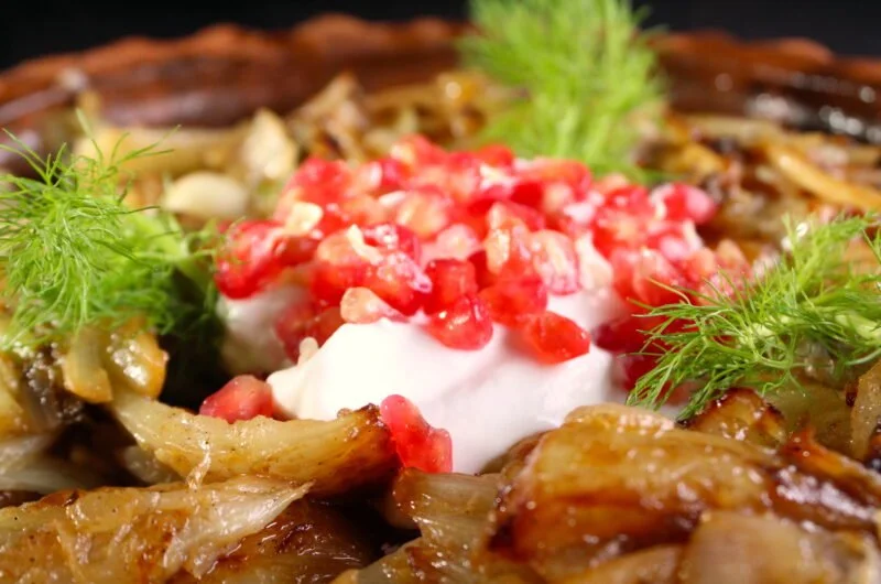Perzische gekaramelliseerde venkelsalade