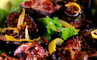 Gegrilde vijgensalade met Japanse invloeden
