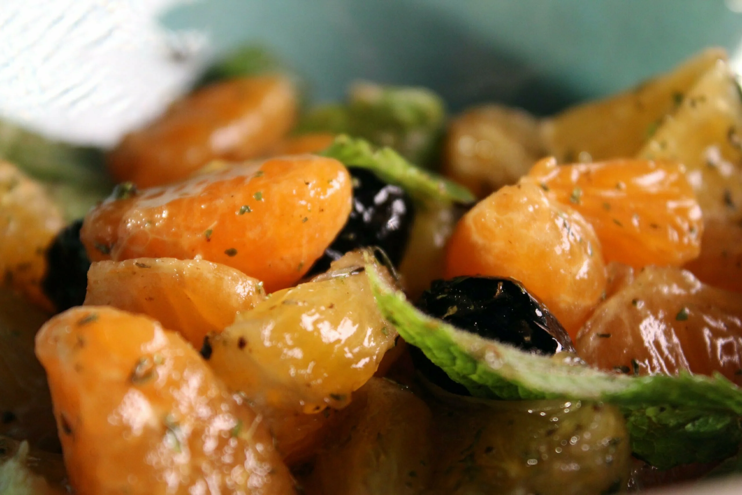 Clementinesalade met zwarte olijven