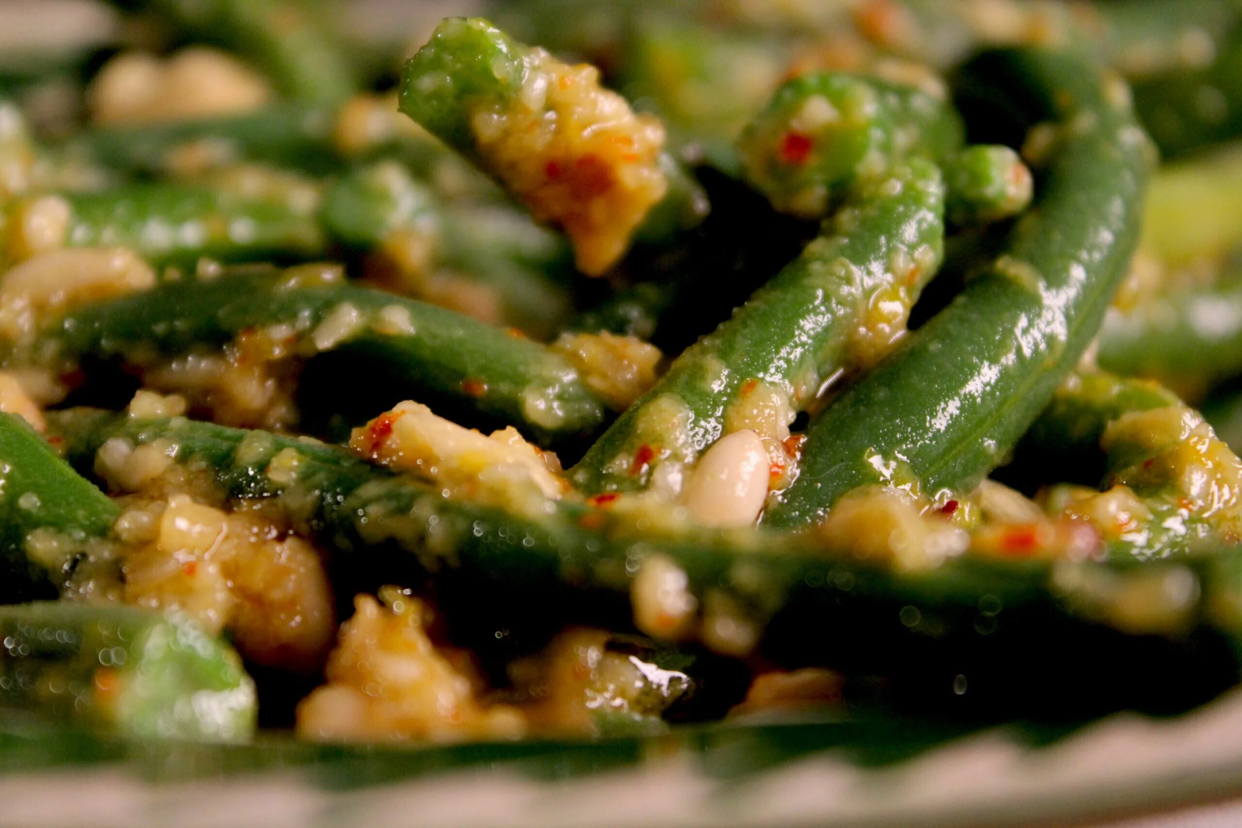 Green beans ai ai ai so divinely delicious
