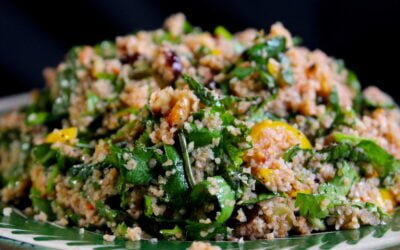 Tabbouleh with cranberries and walnuts