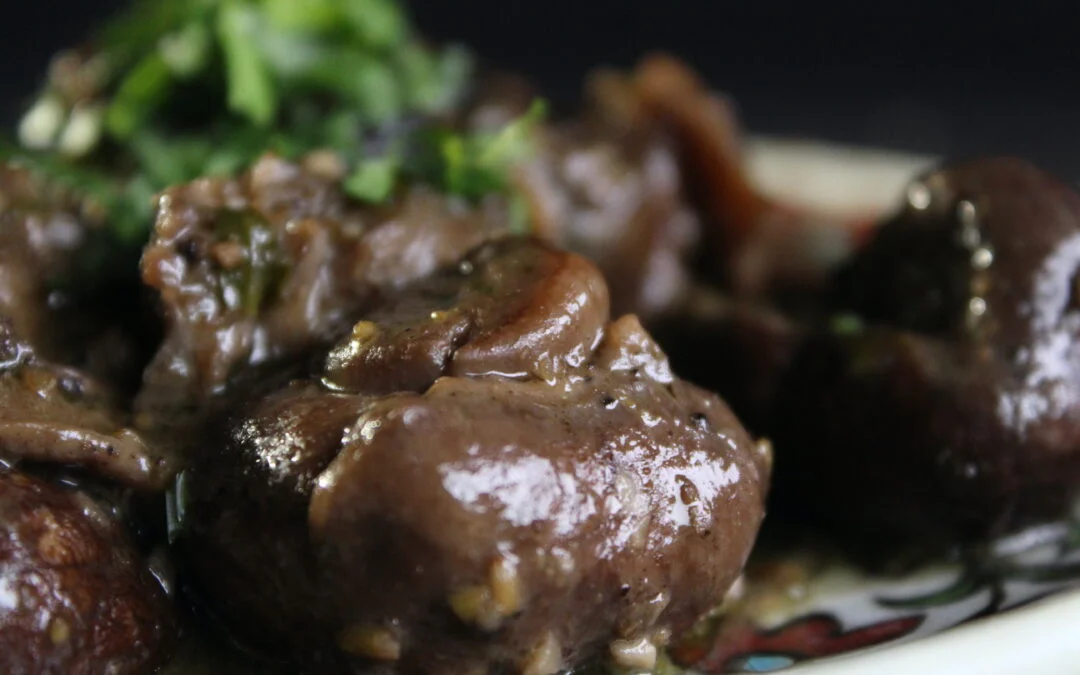 Mushrooms in fennel seed and arak