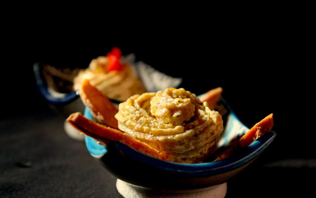Harissa butter and apricot cardamom butter
