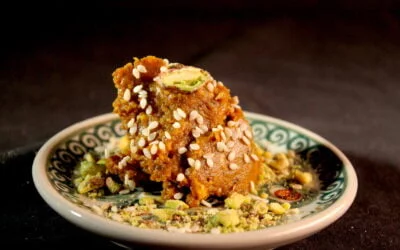 Marokkaanse pompoenpuree met pistache