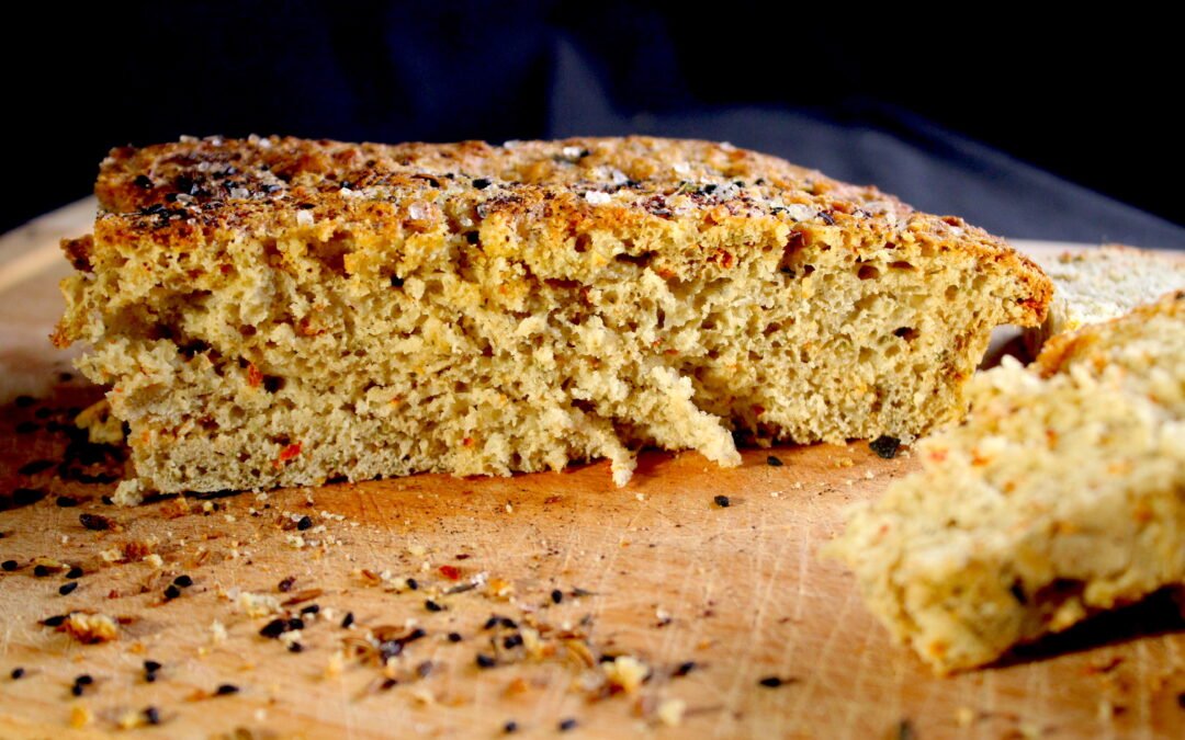 Focaccia à la het Midden-Oosten