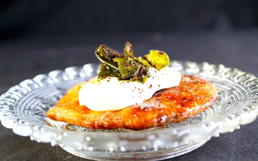 Flatbread met yoghurt en verse za’atar olie