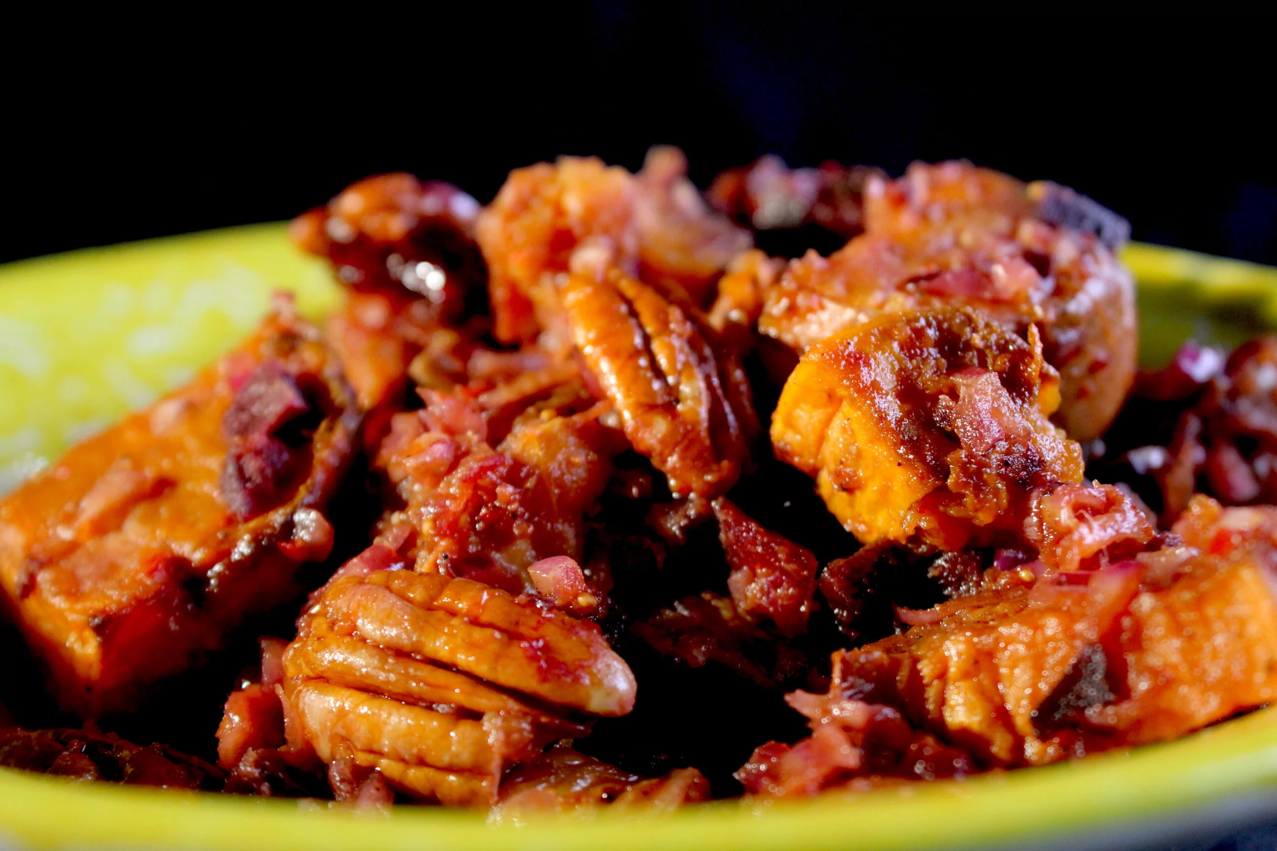 Sweet potato salad with pecans