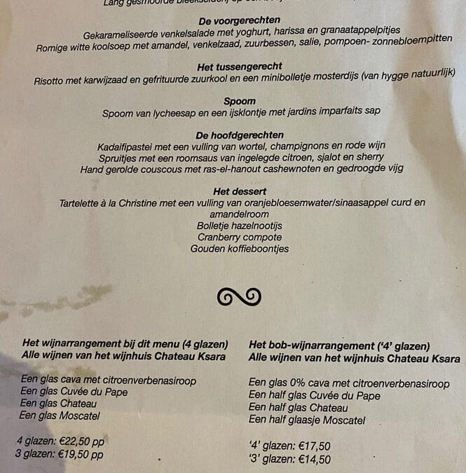 Schuif aan voor culinair diner op tweede én derde kerstdag