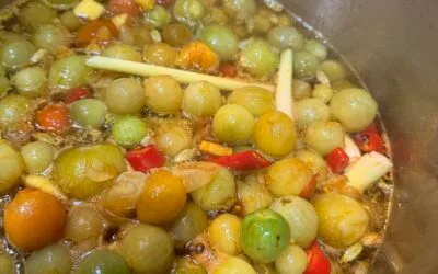 Groene tomaten chutney